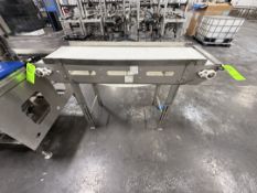 KEY WEST METAL INDUSTRIES CONVEYOR WITH VARIABLE SPEED CONTROLLER, PROJECT NO. 27976MC-12, APPROX.