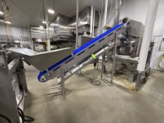 KEY WEST METAL INDUSTRIES CLEATED S/S INCLINE CONVEYOR, PROJECT NO 39836MC-2, APPROX 31 IN. W X 35