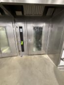 2018 LBC BAKERY EQUIPMENT CO PASS THROUGH RACK OVEN, MODEL LRO-2G5, S/N S74673, NATURAL GAS, 208-