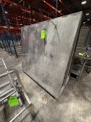 PORTABLE S/S RACK / CART, APPROX 66 IN. L X 60 IN. H