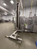 2021 SYSPAL SINGLE COLUMN BUGGY LIFT / TILT / DUMPER, MODEL SCE-CR-01, S/N 33632-2, 770 LB / 350