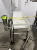 RMF CLEATED S/S CONVEYOR, MODEL 094194-28-000, S/N 09419401409301, STERLING ALL S/S WASHDOWN 3/4