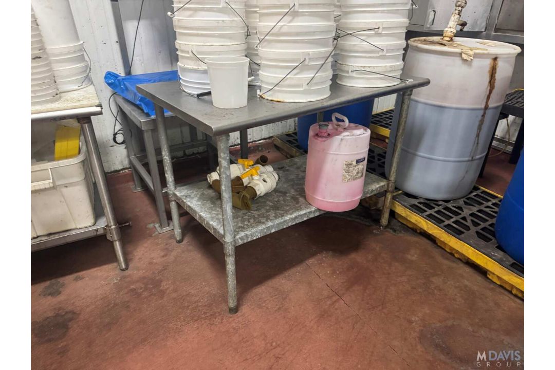 (2) S/S TABLES, (1) S/S SINGLE BOWL SINK, & (1) EMERGENCY EYE WASH STATION - Image 2 of 4