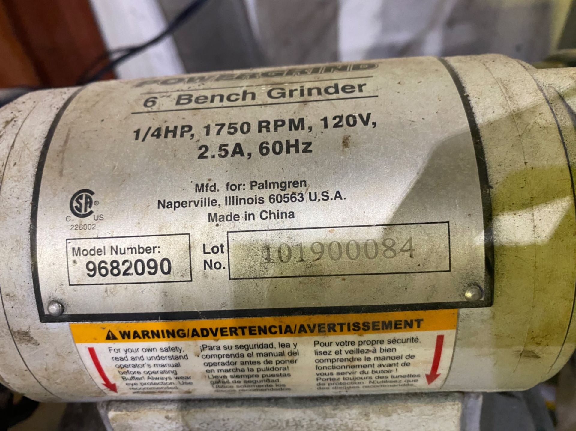 POWERGRIND 6” BENCH GRINDER