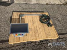 BECKHOFF monitor/data control display HMI with swivel swing-arm mount; Model CP3916-1032-0000; Mfg