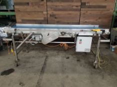 Best CV-3 Stainless Steel Plastic Belt Conveyor, Year 2015, Aprox 24