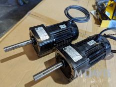 Lot of 2 Motors; BODINE ELECTRIC; 1/6 HP; Model 42X5BFSI-E3 (Located Charleston, SC)
