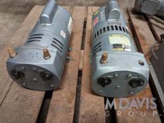 Lot of 2 Vacuum Pumps; GAST Motor-Mounted Rotary Vane Pumps; Model 0823-101Q-G608X (Located