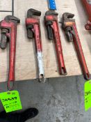 (4) HEAVY DUTY PIPE WRENCH
