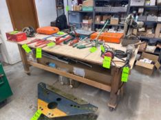 PORTABLE WOODEN SHOP TABLE