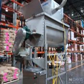 36D x 30W x 60L Stainless Steel Ribbon Blender, Hapman Feeding System, V230/460 Adjustable Legs (