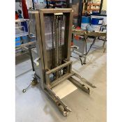 CM Process Solutions / Syspal Dump Buggy Stacker, Model BS100, Lift Capacity 400 and 600 lb. Dump