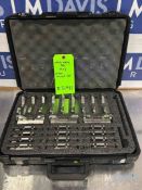 INDEX CAPSULE FILLING MACHINE SEGMENT SET, NO. I-20-0216-0-S, SIZE 0, 16 COUNT WITH CASE, (INV #