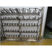 (1) 20 Pair Lockable Boot Rack Frame, Dimension Width x Height x Depth: 39.3 x 69.6 x 15.7”, In good