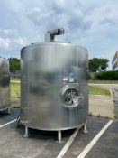 Feldmeier 2,000 Gal. S/S Processor, S/N S52399, Vessel Internal Dims.: Aprox. 89