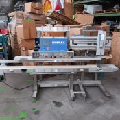 Emplex Continuous Motion Band Sealer, Model MPS7503, S/N I1M8E-A with Gas Flush, 115 V, Single