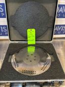 INDEX CAPSULE FILLING MACHINE DOSING DISC, NO. I-20-0231, CAPSIZE 0, 18 MM WITH CASE, (INV #32895)(
