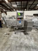 LOMA X4 CONVEYORIZED METAL DETECTOR, MODEL X4500, S/N KXR21444, APERTURE APPOX. 20 IN. W X 10 IN. H,