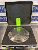 IIM CAPSULE FILLING MACHINE DOSING DISC, SIZE 00, 23.50 MM, IIM NO. 30073, SN 021012A WITH CASE, (