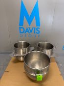 Lot of (3) S/S Mixing Bowls