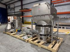 Sweco 46 S/S Deck Sifter with Flexicon Bag Dump Station with Dust Collection System