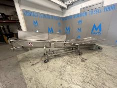 MTC 13 FT L PORTABLE INCLINED S/S AUGER CONVEYOR / HOPPER