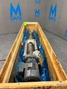 NEW BUHLER TUBULAR SCREW CONVEYOR / AUGER, MODEL MNSH 125 RF, 2020 NORD DRIVE MOTOR, TEMPERATURE SEN