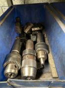 Assortment of Keyless Chucks, Reamers, Drills, and Hold Down