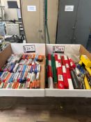 (2) Boxes of Assorted End Mills & Drills