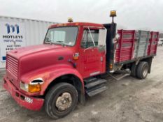 1996 International 4700 Stake Body Dump Truck