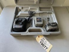 Blue Point 14.4V Charger, (2) Batteries & Case