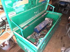 Large Lot: Pneumatic toolsnand Paint Sprayer with Greenlee Storage Box