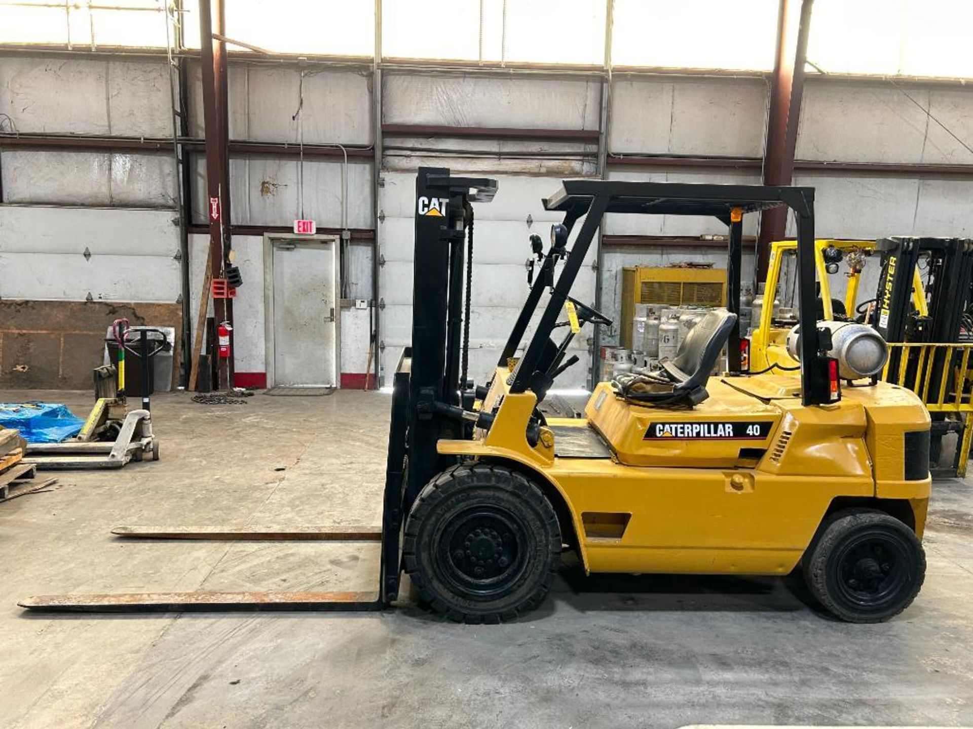 Caterpillar 8,000-LB. Capacity Forklift, Model GP40, S/N 1CM02009, LPG, (New) Front Solid Pneumatic