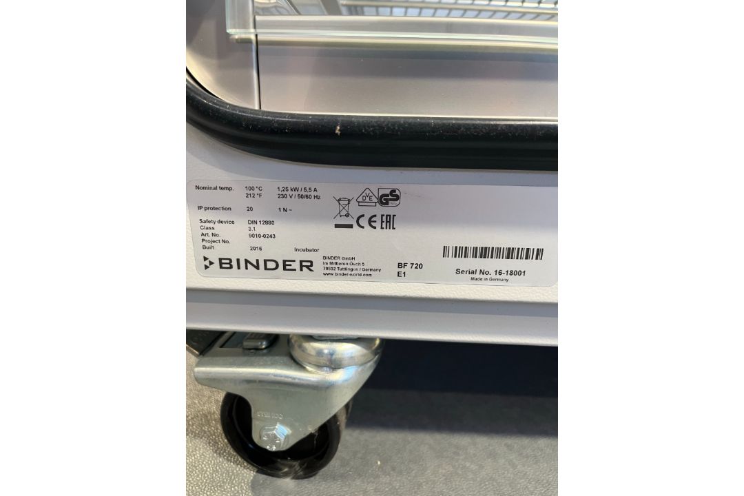 Binder BF-720 Incubator - Image 6 of 6
