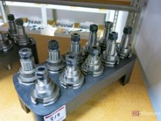 (10) Cat 40 ER Collet Holding Taper Tool Holders