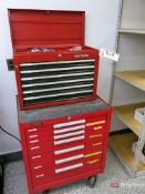 Kennedy 7-Drawer Rollaround Machinist Toolbox, Craftsman 6-Drawer Open Top Toolbox w/ Contents