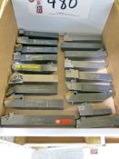 Lot of Carbide Insert Grooving Bars