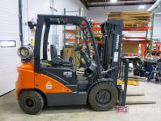 Doosan Model G25N-7 LP Forklift, 5,000-Lb Cap.