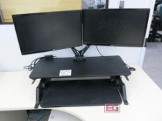 Desk Riser w/ (2) Acer 24