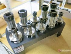 (10) Cat 40 ER Collet Holding Taper Tool Holders