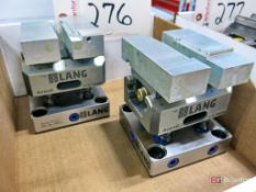 (2) Lang Avanti Makro-Grip Vises w/ Bases