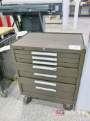 Kennedy 7-Drawer Rollaround Machinist Toolbox, w/ Contents