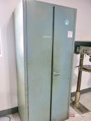 2-Door Metal Cabinet w/ Contents