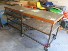 (3) Heavy Duty Steel Frame Castered Carts