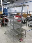 (2) Castered Metro Style Wire Racks