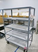 Heavy Duty Steel 5-Shelf Castered Cart