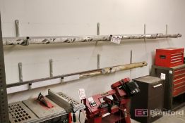 Lot of Flat Stock, Square Steel Stock, Steel Metal Rods, and PVC Pipe