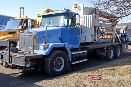 Volvo GM Autocar White GMC w/ Platform Boom and Bucket Boom