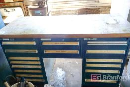 Lista Workbench, Wood Top w/ (3) 2, 6 & 8-Drawer Lower Cabinets