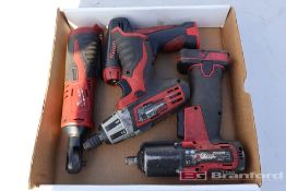 Box Lot of (4) Milwaukee & Snap-On Driller Drivers